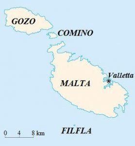 Malta - mapka
